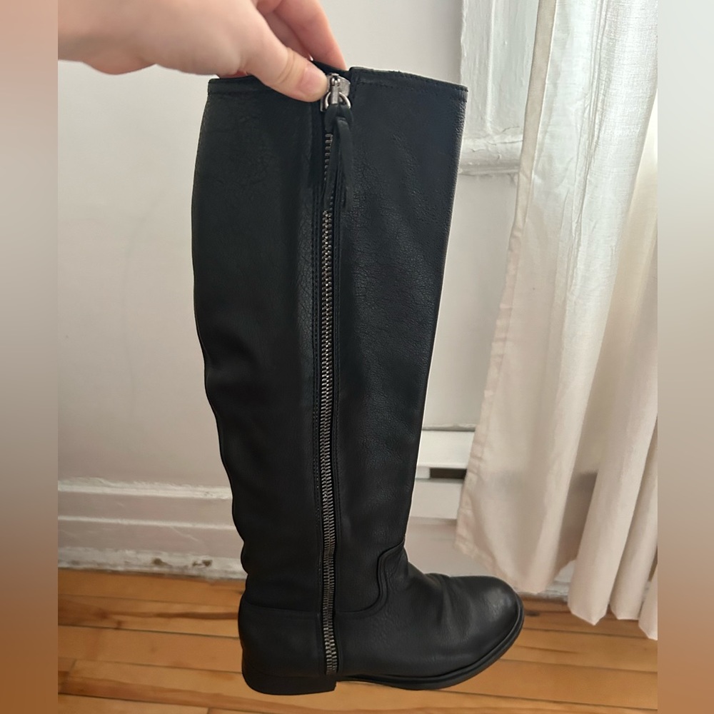 Miu Miu Leather Riding Boots